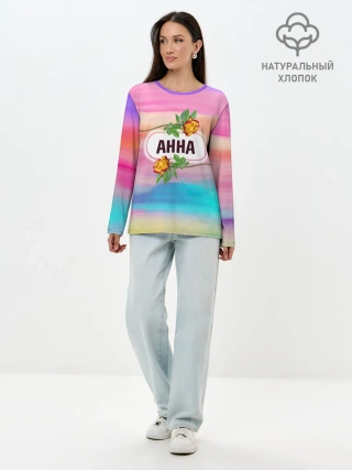 Лонгслив женский. Хлопок / Анна