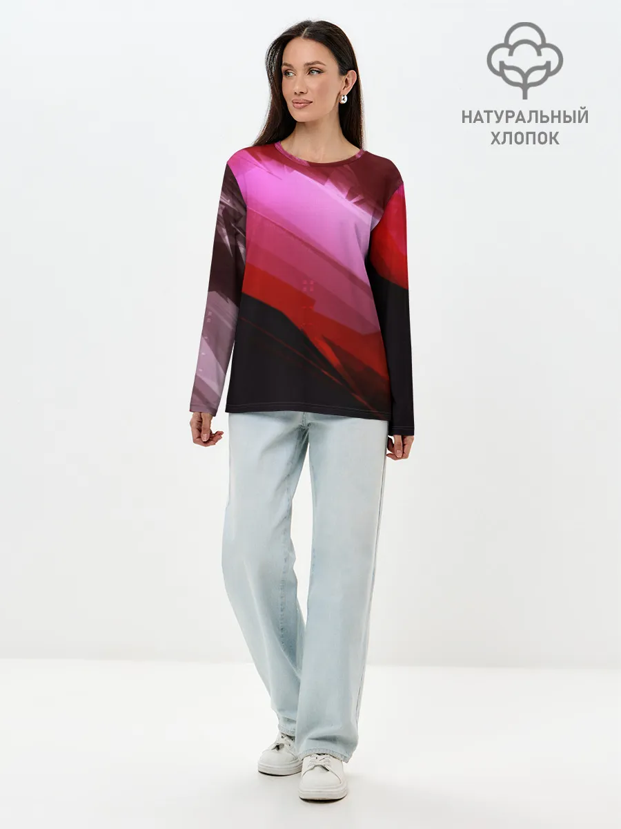 Лонгслив женский. Хлопок / Gradi End