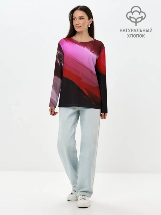 Лонгслив женский. Хлопок / Gradi End