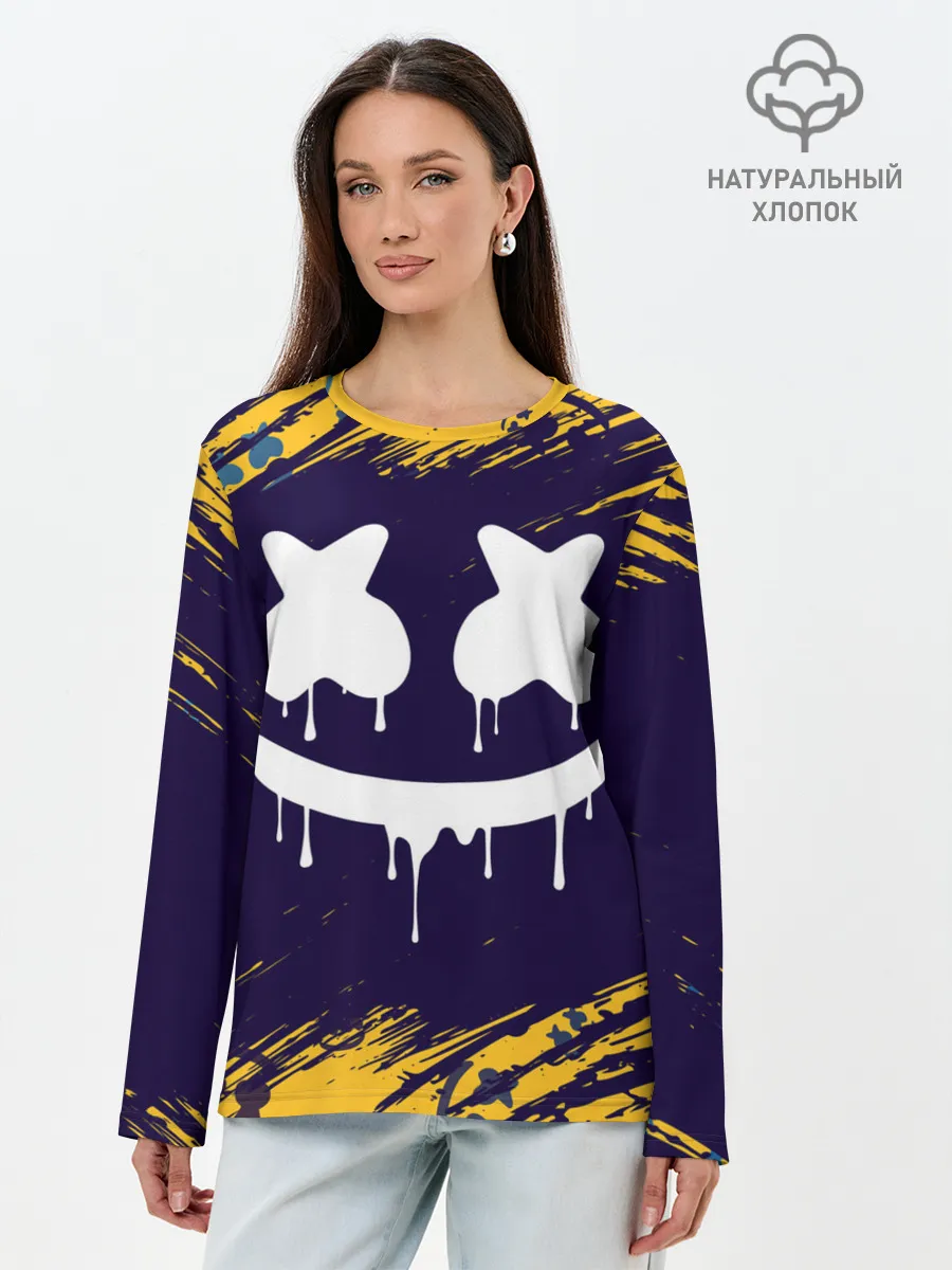 Лонгслив женский. Хлопок / MARSHMELLO / МАРШМЕЛЛОУ