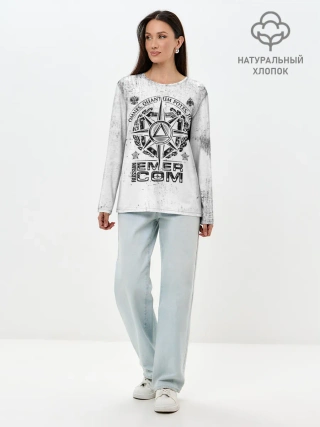 Лонгслив женский. Хлопок / RUSSIAN EMERCOM