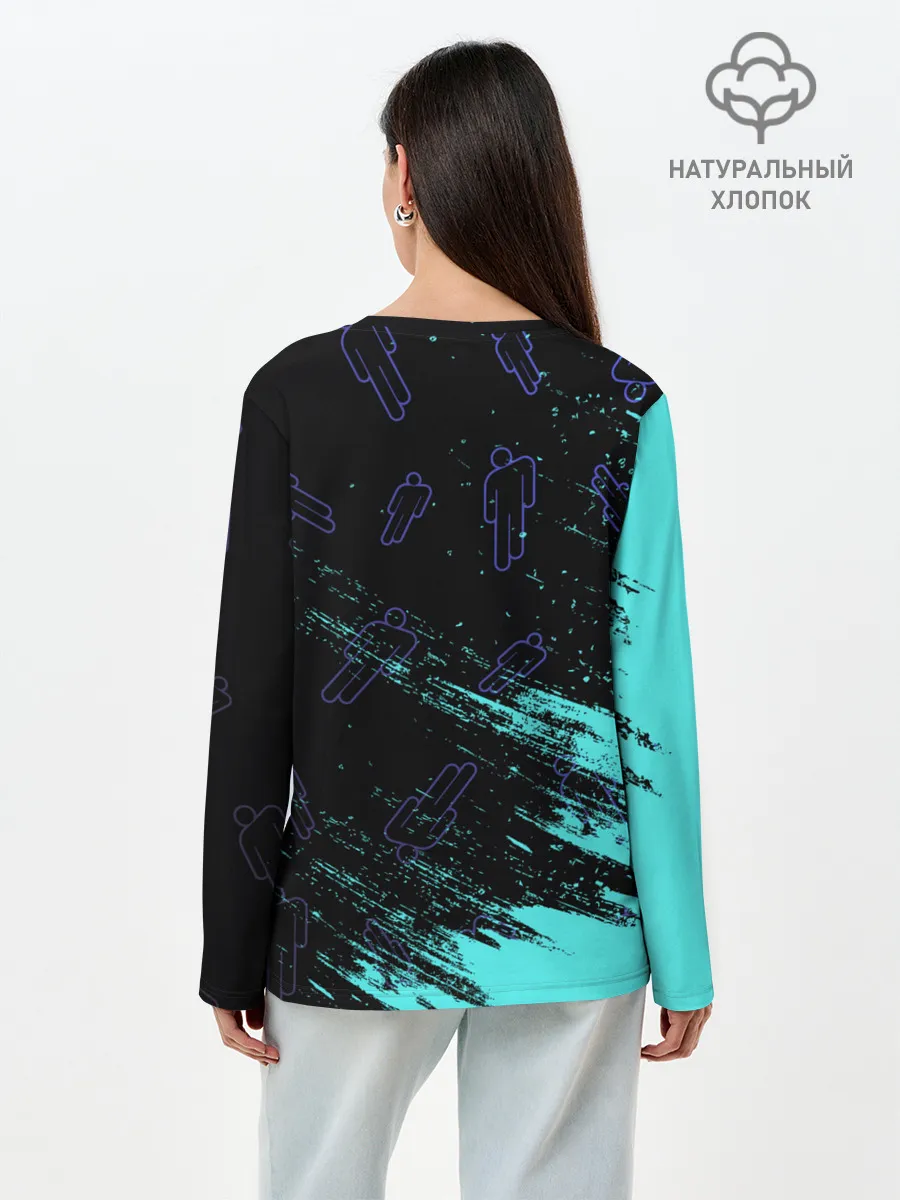 Лонгслив женский. Хлопок / BILLIE EILISH / БИЛЛИ АЙЛИШ