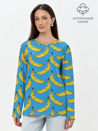 Лонгслив женский. Хлопок / Go Bananas