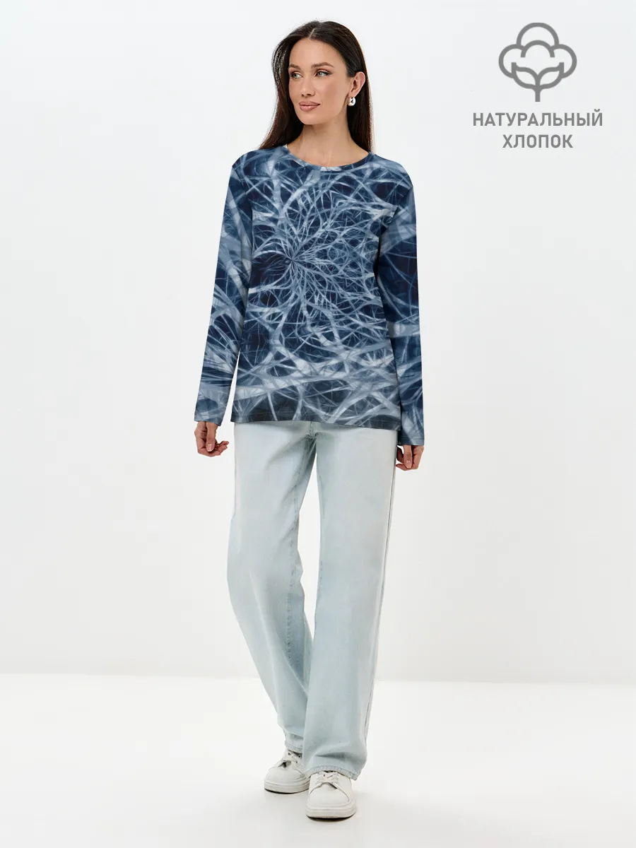 Лонгслив женский. Хлопок / Нервная система