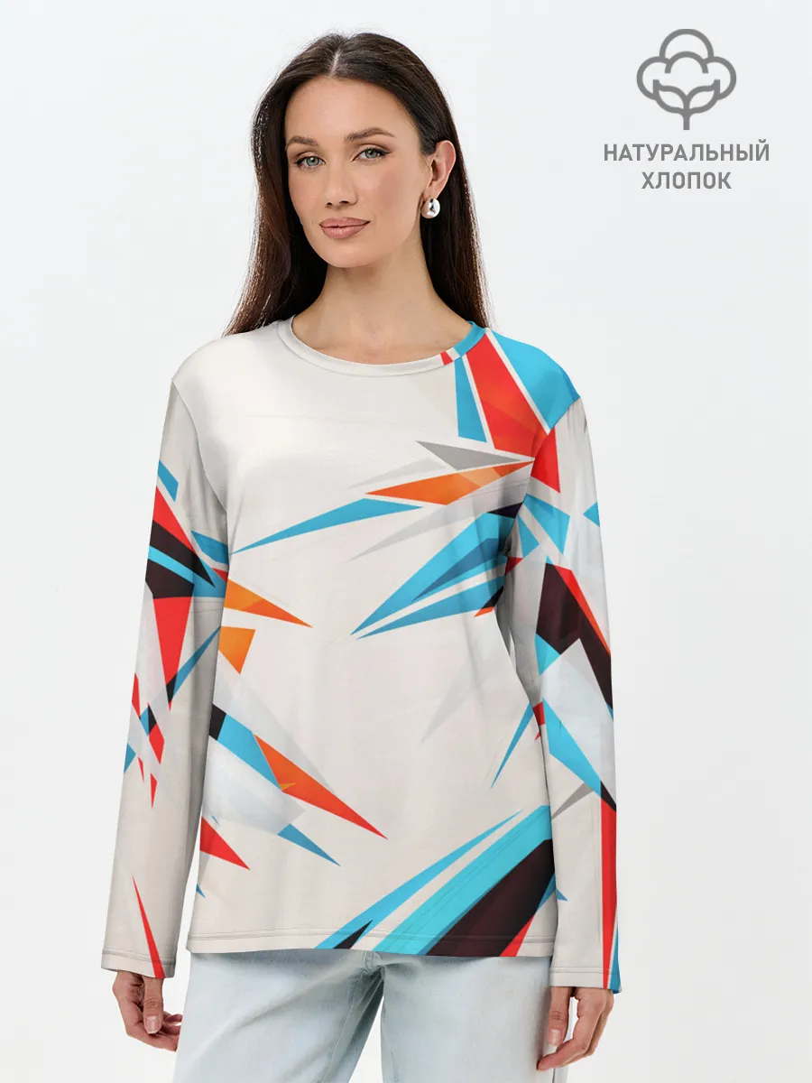 Лонгслив женский. Хлопок / ОСКОЛКИ