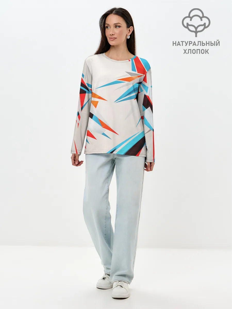 Лонгслив женский. Хлопок / ОСКОЛКИ