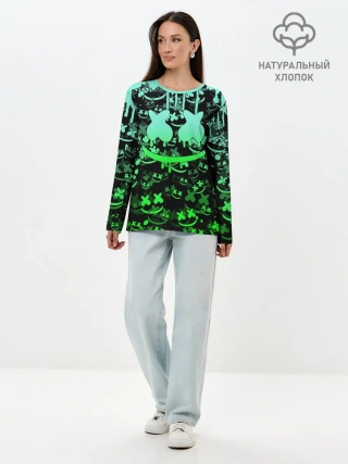 Лонгслив женский. Хлопок / MARSHMELLO