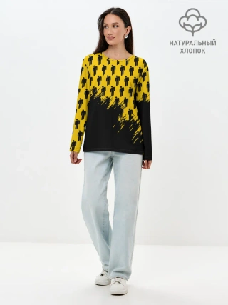 Лонгслив женский. Хлопок / Billie Eilish.