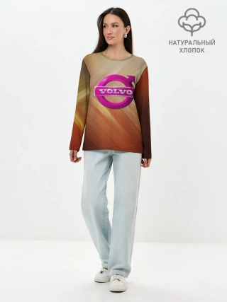 Лонгслив женский. Хлопок / volvo