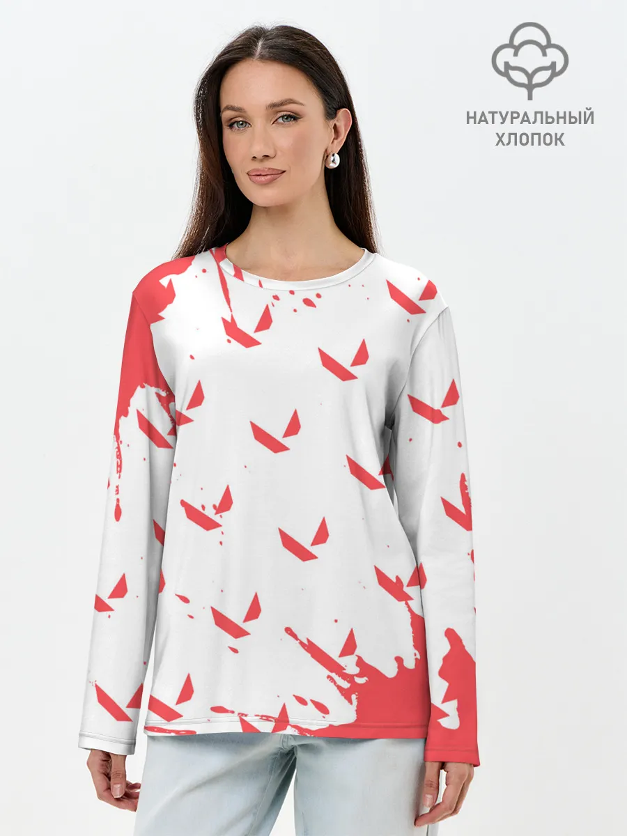 Лонгслив женский. Хлопок / VALORANT / ВАЛОРАНТ