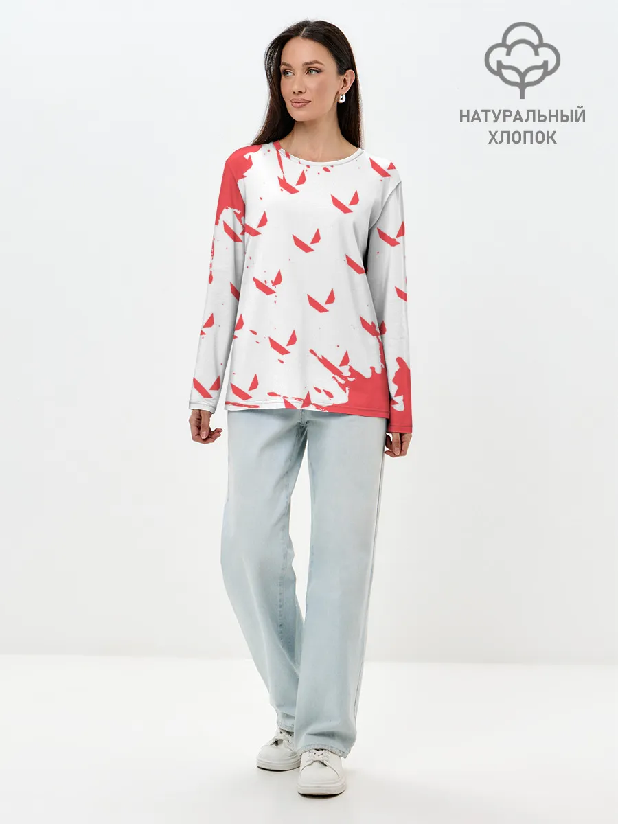 Лонгслив женский. Хлопок / VALORANT / ВАЛОРАНТ