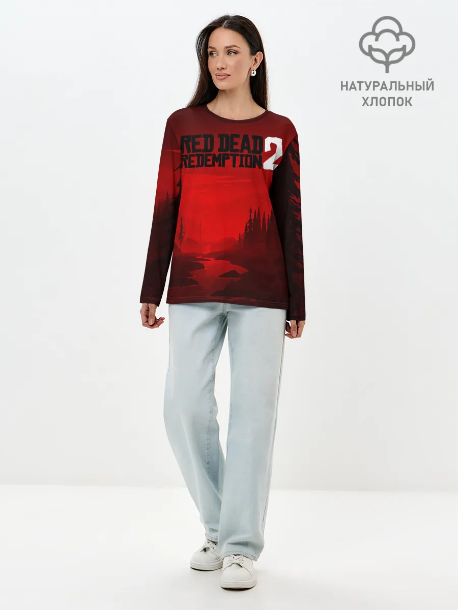 Лонгслив женский. Хлопок / Red Dead Redemption 2