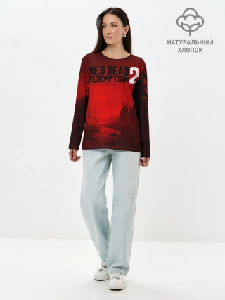 Лонгслив женский. Хлопок / Red Dead Redemption 2