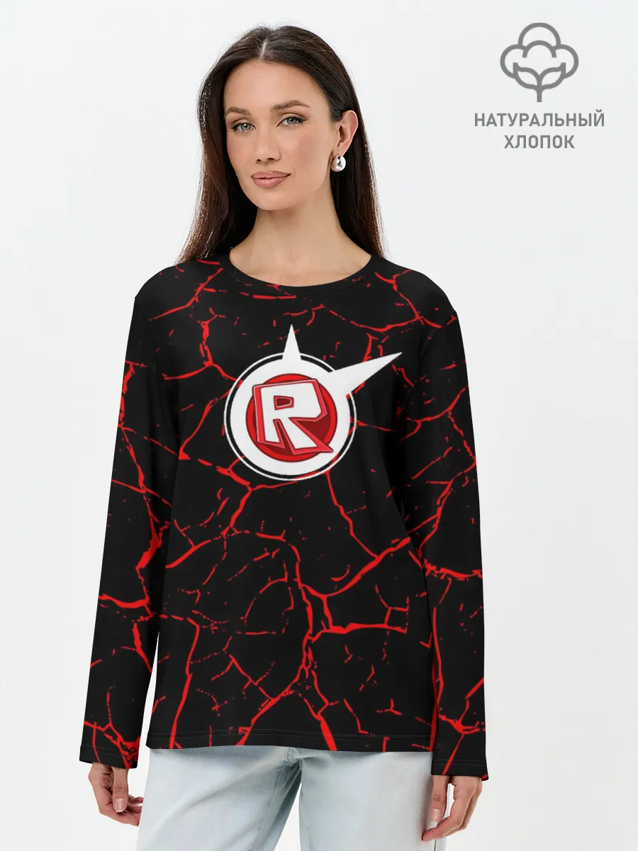 Лонгслив женский. Хлопок / Роблокс | Roblox