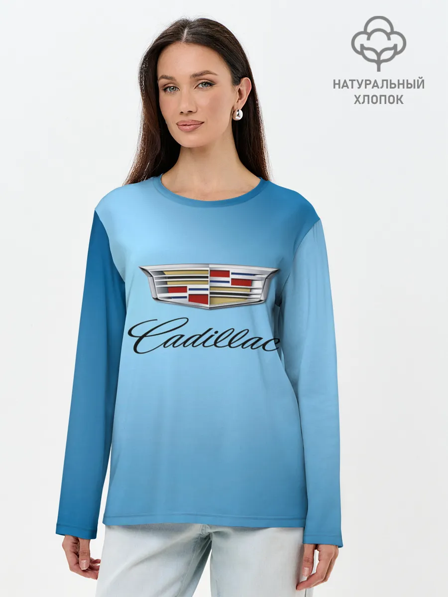 Лонгслив женский. Хлопок / cadillac