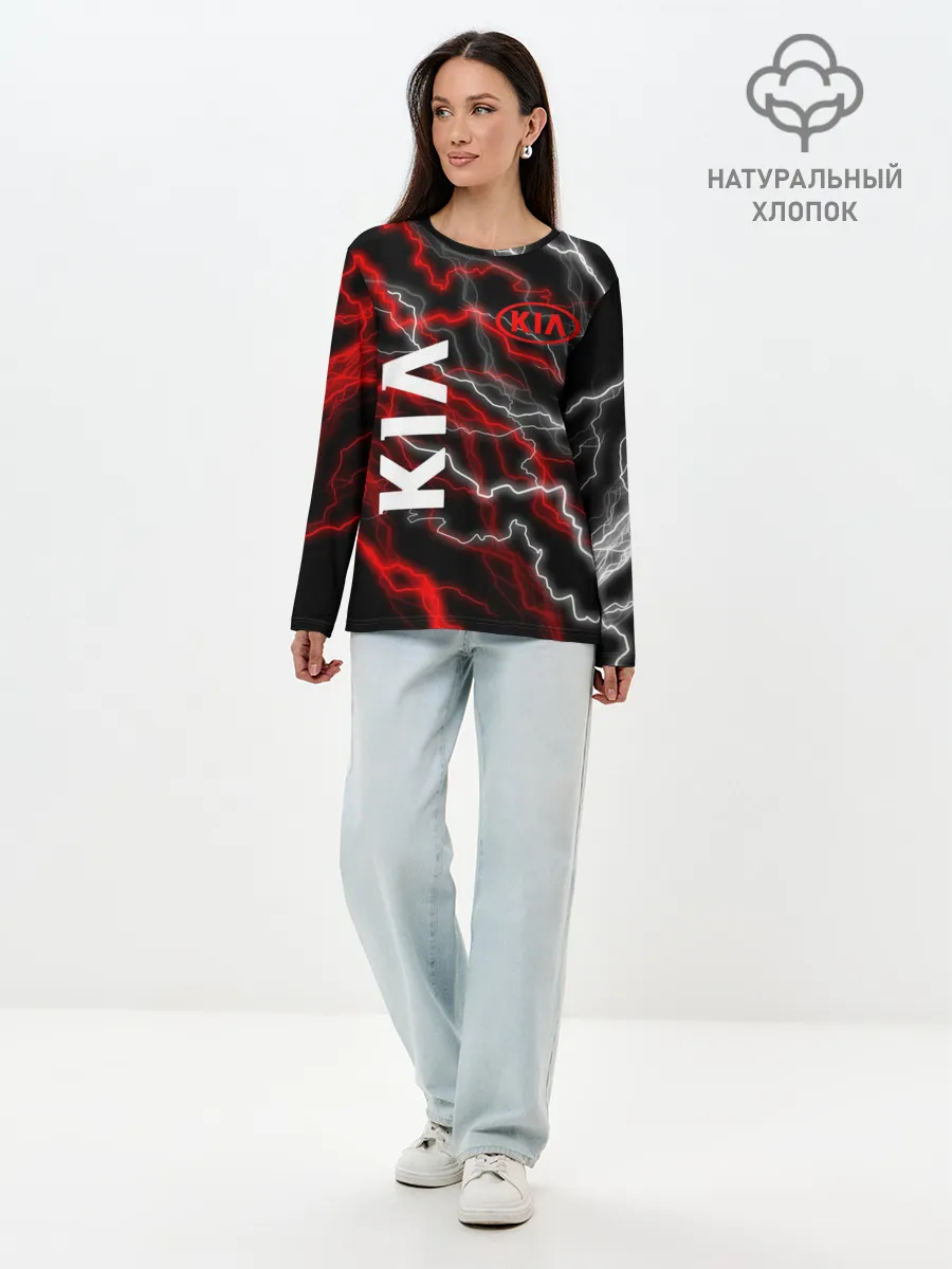 Лонгслив женский. Хлопок / KIA.