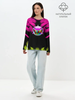 Лонгслив женский. Хлопок / 6ix9ine