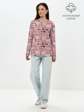 Лонгслив женский. Хлопок / Loves Happy