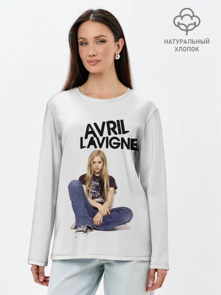 Лонгслив женский. Хлопок / Аврил Лавин