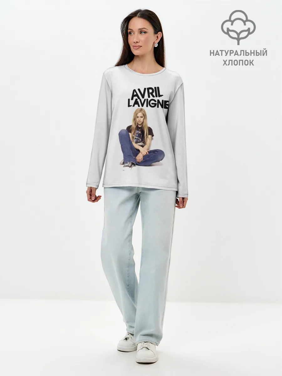 Лонгслив женский. Хлопок / Аврил Лавин