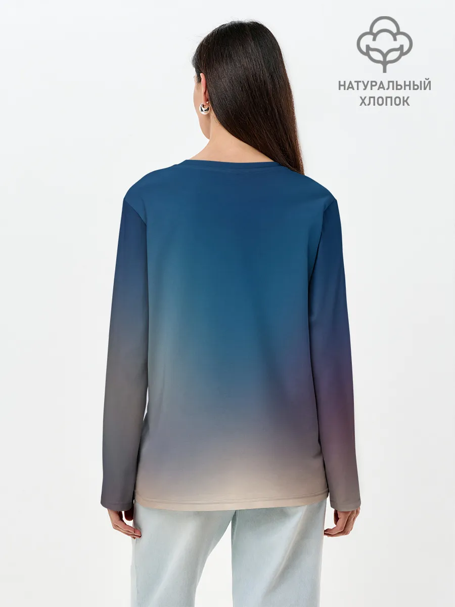 Лонгслив женский. Хлопок / aston martin