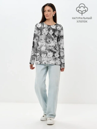 Лонгслив женский. Хлопок / SENPAI | СЕНПАЙ