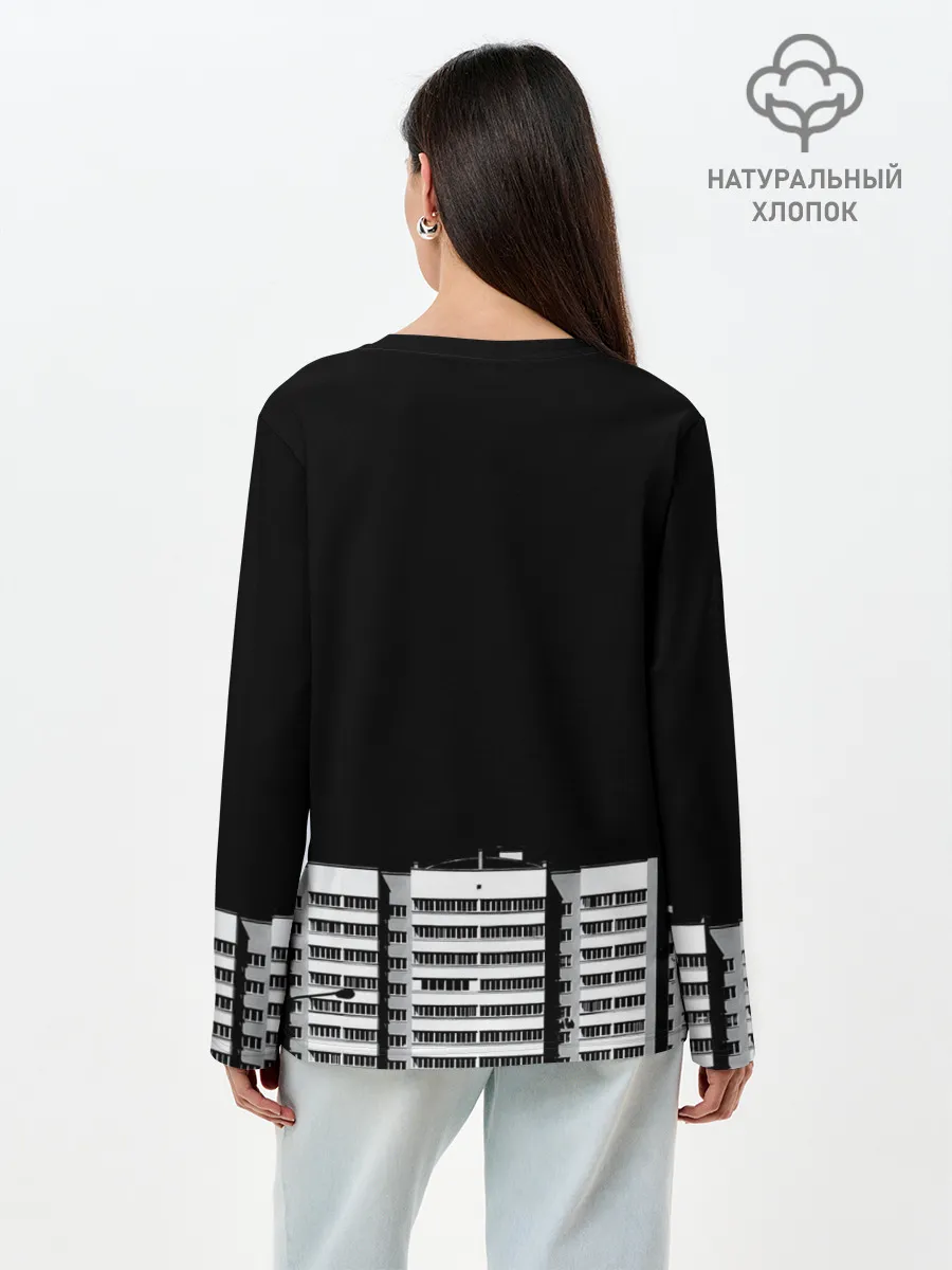 Лонгслив женский. Хлопок / Панелька