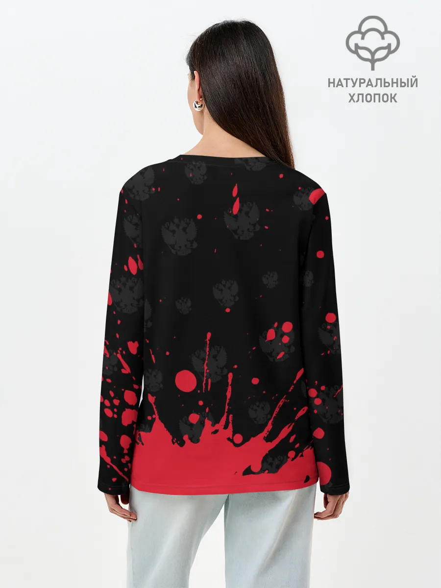 Лонгслив женский. Хлопок / RUSSIA / РОССИЯ