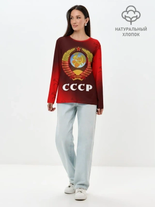 Лонгслив женский. Хлопок / СССР / USSR