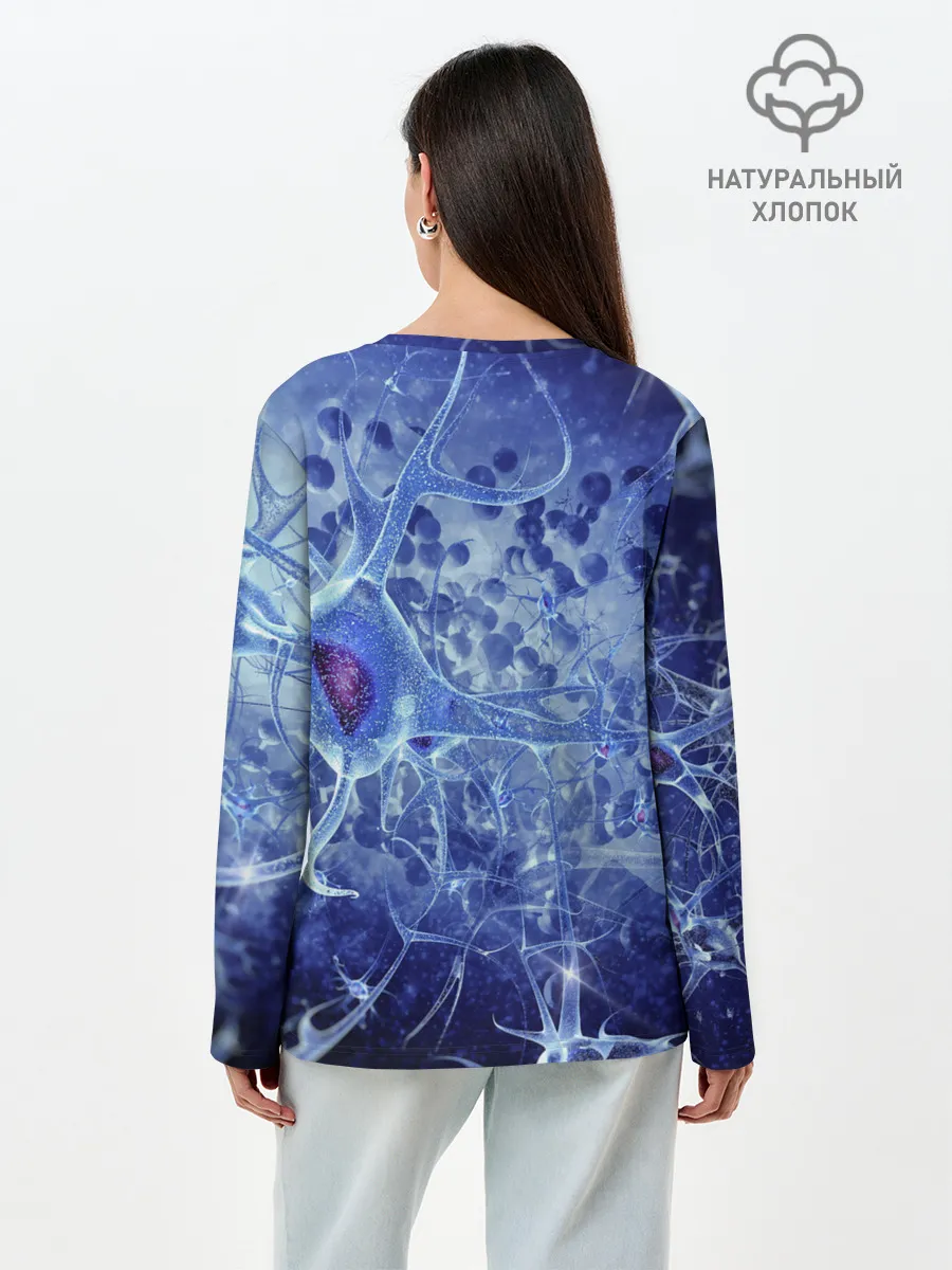 Лонгслив женский. Хлопок / ВИРУС