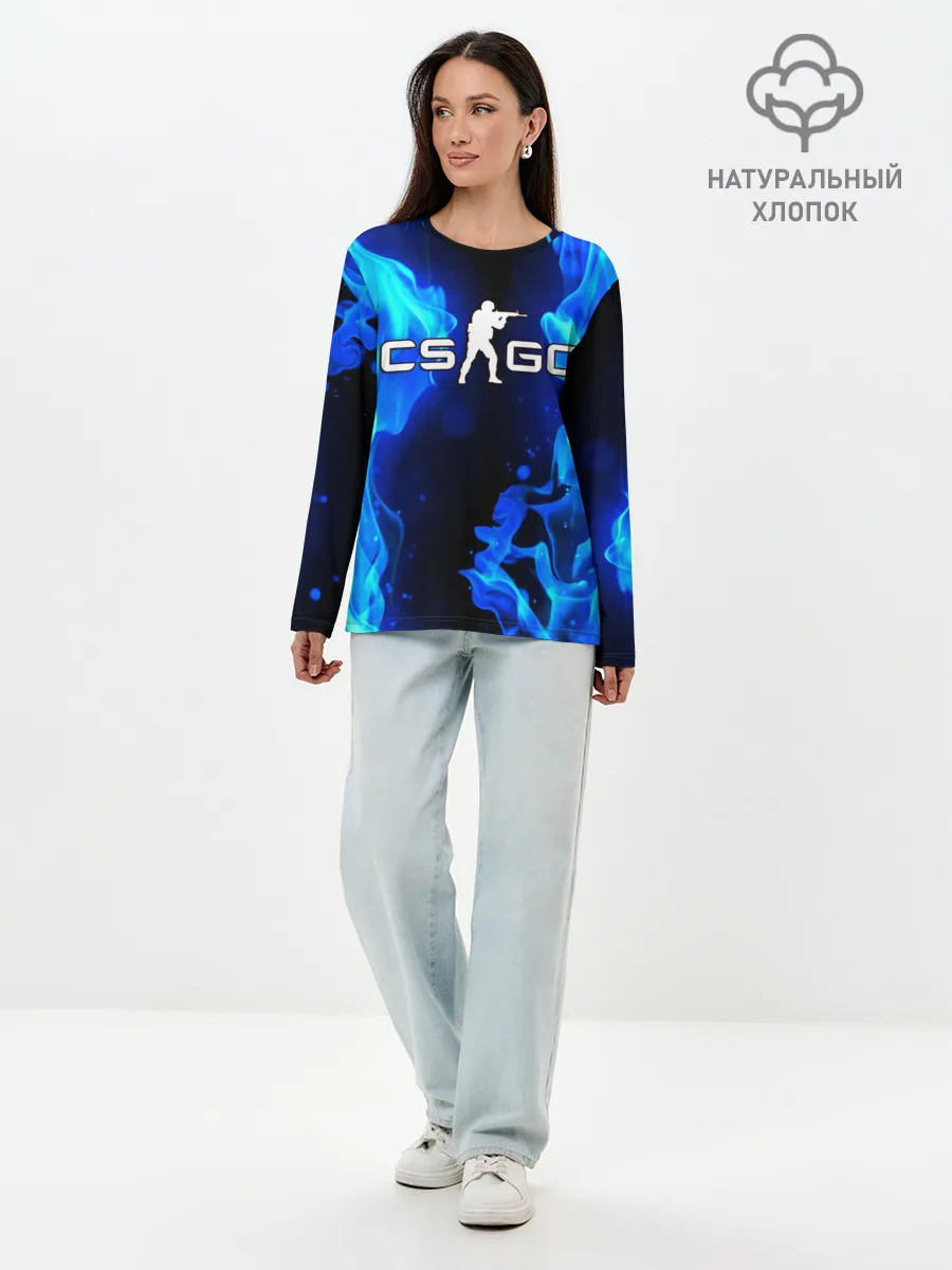 Лонгслив женский. Хлопок / COUNTER STRIKE