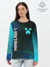 Лонгслив женский. Хлопок / MINECRAFT / МАЙНКРАФТ