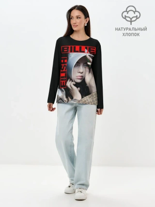 Лонгслив женский. Хлопок / BILLIE EILISH