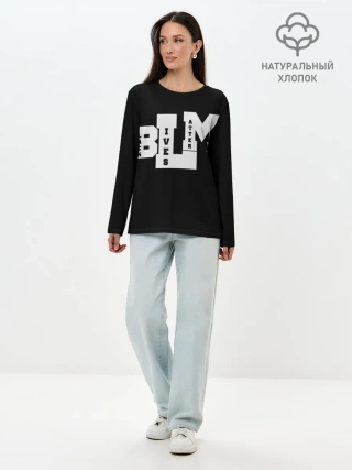 Лонгслив женский. Хлопок / Black Lives Matter
