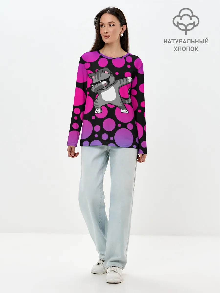 Лонгслив женский. Хлопок / Котэ Даб