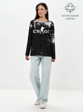 Лонгслив женский. Хлопок / COUNTER STRIKE
