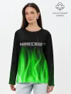 Лонгслив женский. Хлопок / MINECRAFT
