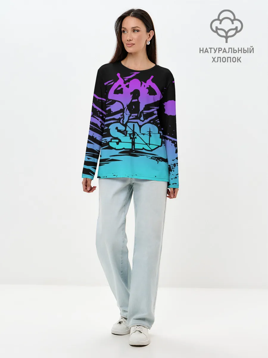 Лонгслив женский. Хлопок / Sword Art Online