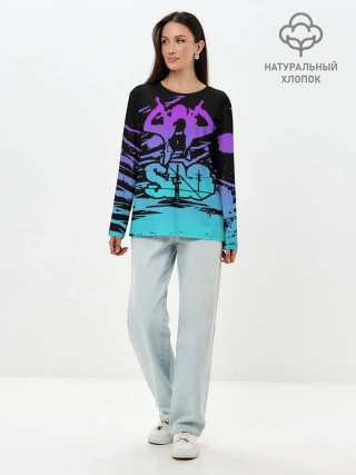 Лонгслив женский. Хлопок / Sword Art Online