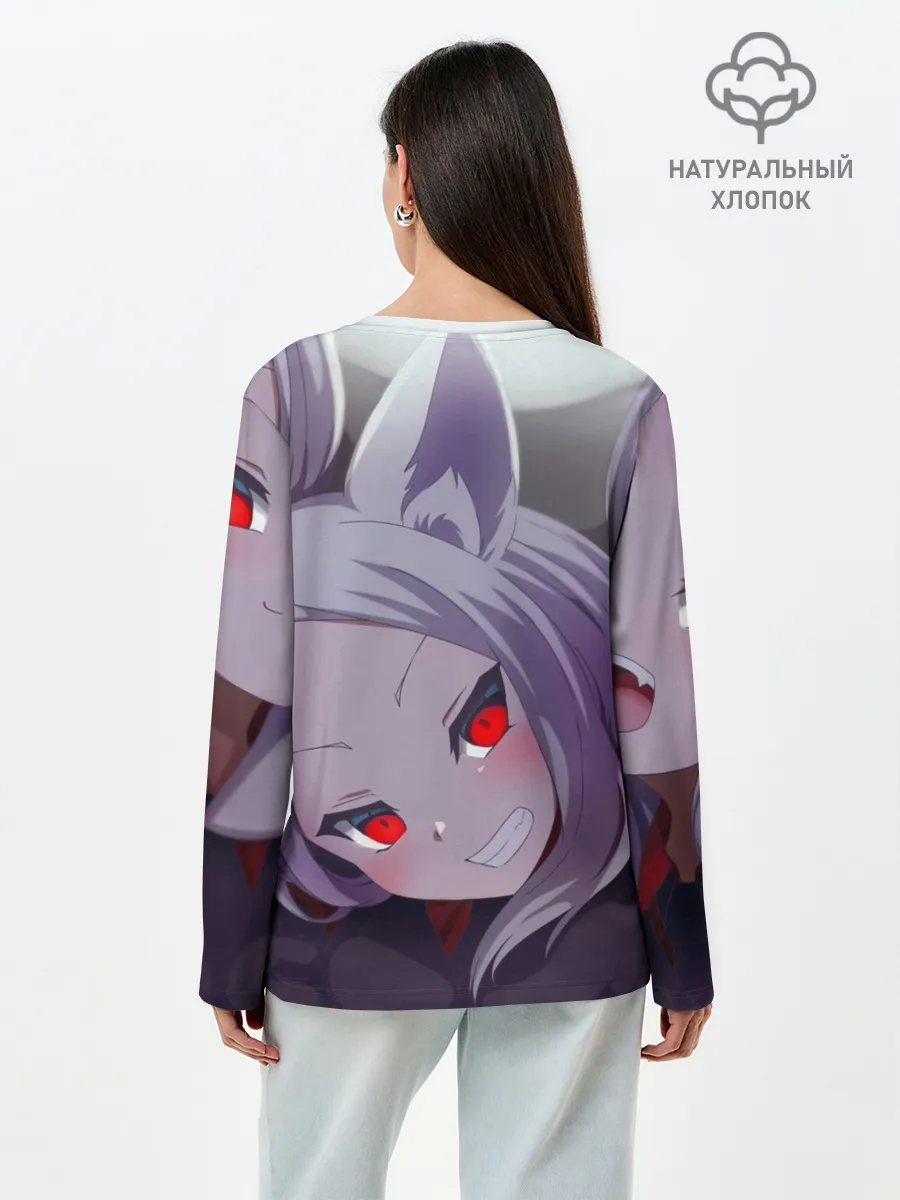 Лонгслив женский. Хлопок / Цербер из Хеллтейкера