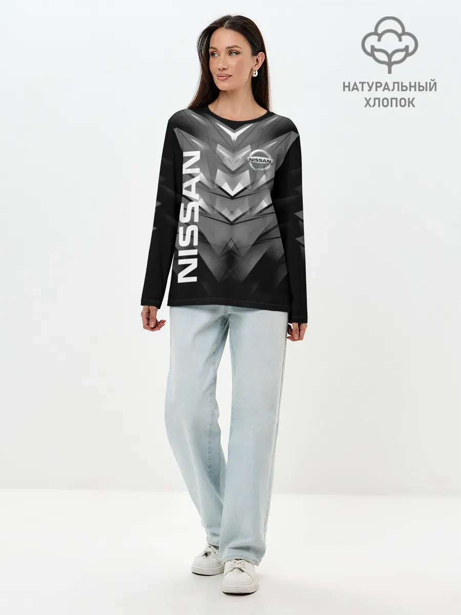 Лонгслив женский. Хлопок / NISSAN.