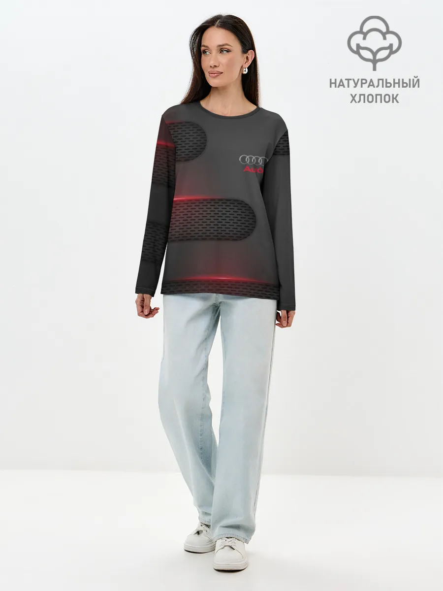 Лонгслив женский. Хлопок / AUDI