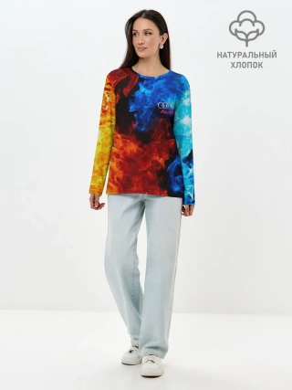 Лонгслив женский. Хлопок / AUDI