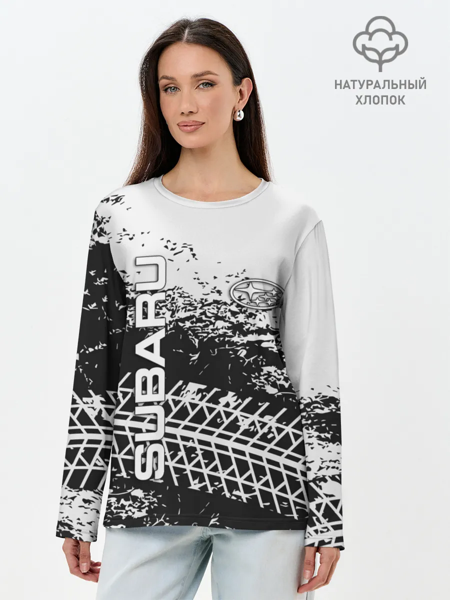 Лонгслив женский. Хлопок / SUBARU