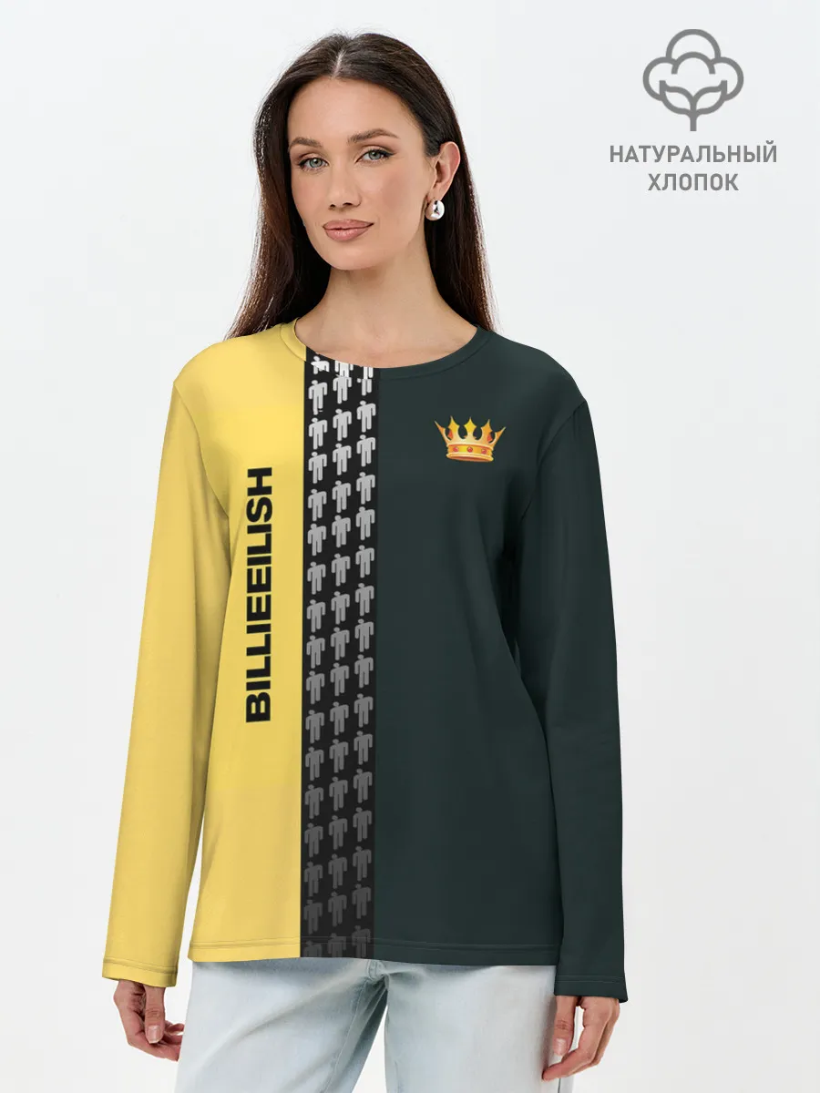Лонгслив женский. Хлопок / билли айлиш