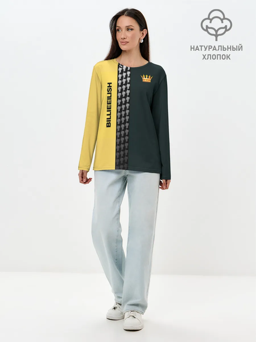 Лонгслив женский. Хлопок / билли айлиш