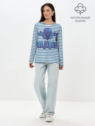 Лонгслив женский. Хлопок / ВДВ