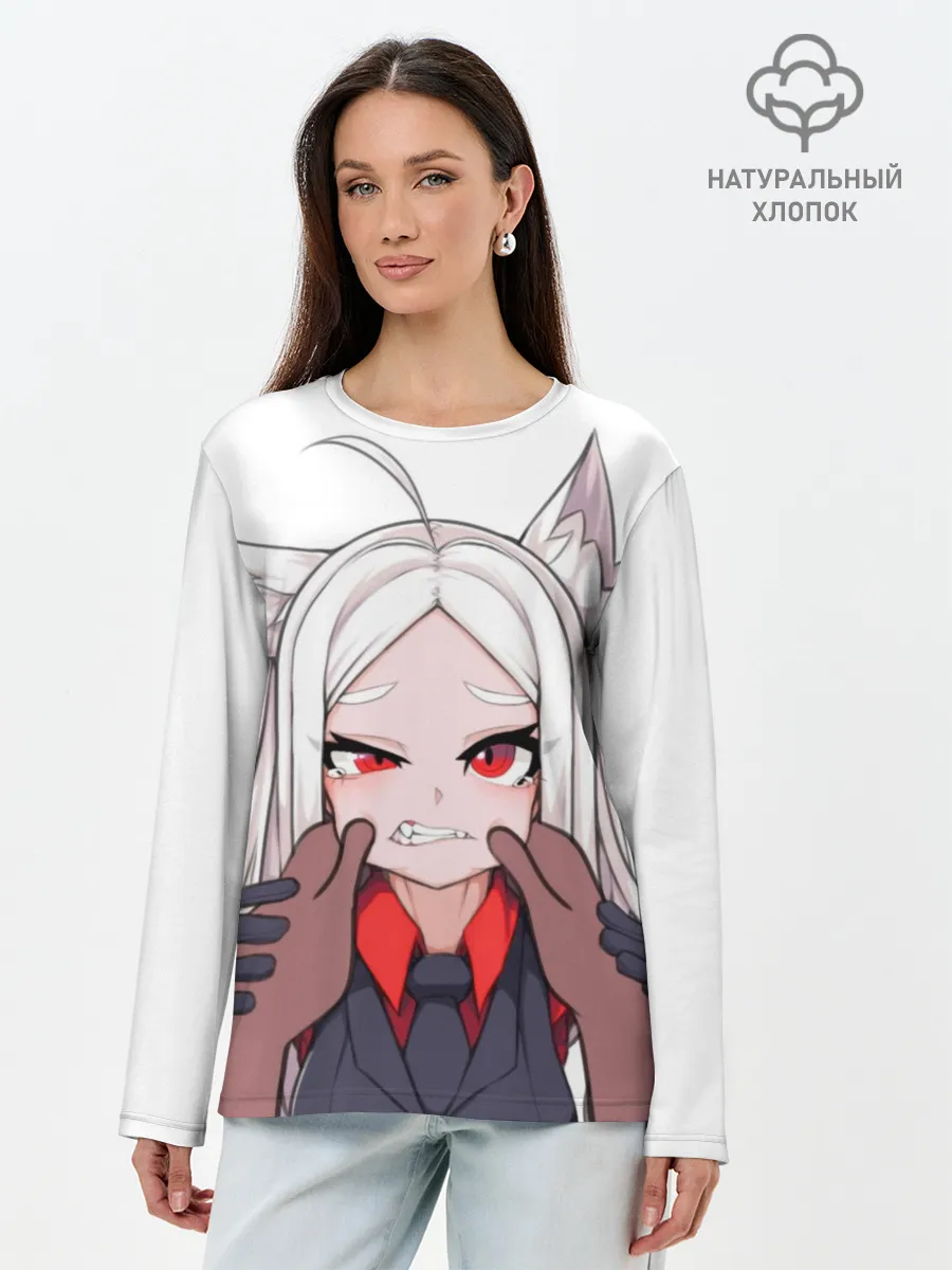Лонгслив женский. Хлопок / АНИМЕШКА