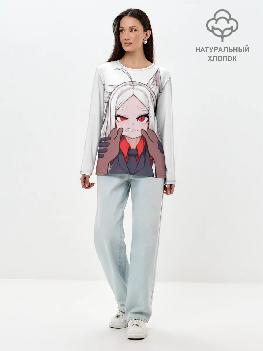 Лонгслив женский. Хлопок / АНИМЕШКА