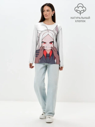 Лонгслив женский. Хлопок / АНИМЕШКА